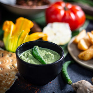 Grünes Chili Chutney vegan